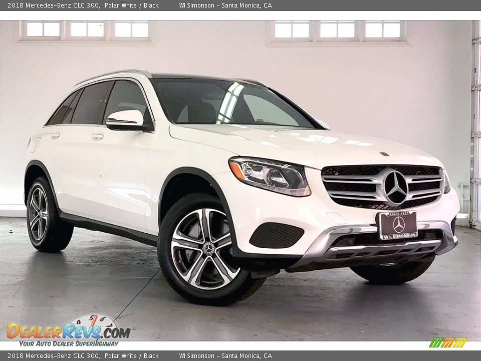 2018 Mercedes-Benz GLC 300 Polar White / Black Photo #34