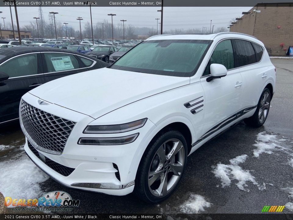 2021 Genesis GV80 3.5T AWD Uyuni White / Black Photo #1