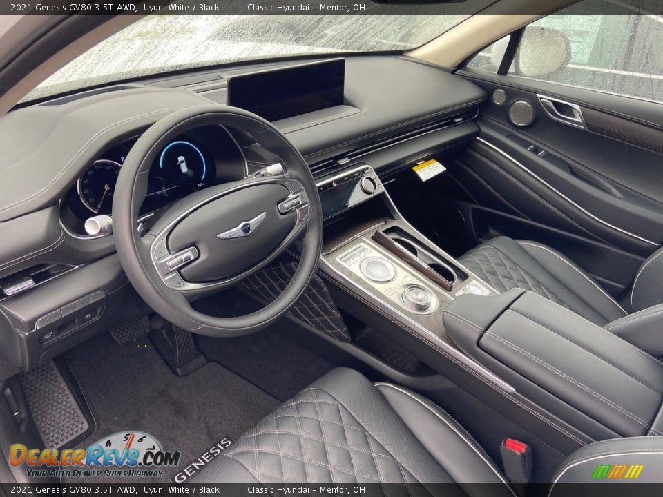 Black Interior - 2021 Genesis GV80 3.5T AWD Photo #4