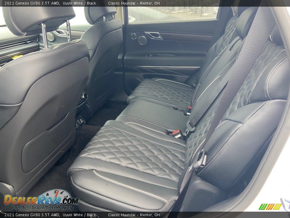 Rear Seat of 2021 Genesis GV80 3.5T AWD Photo #5