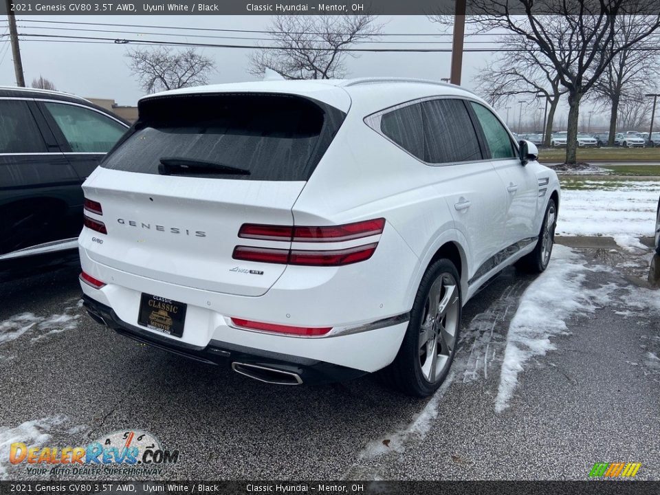 2021 Genesis GV80 3.5T AWD Uyuni White / Black Photo #6