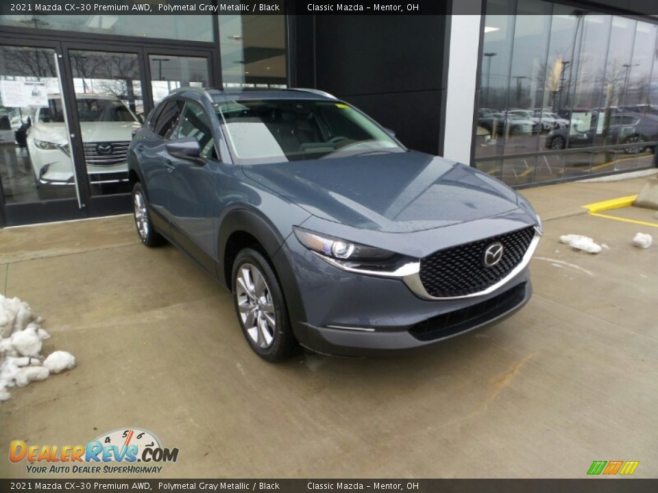 2021 Mazda CX-30 Premium AWD Polymetal Gray Metallic / Black Photo #1