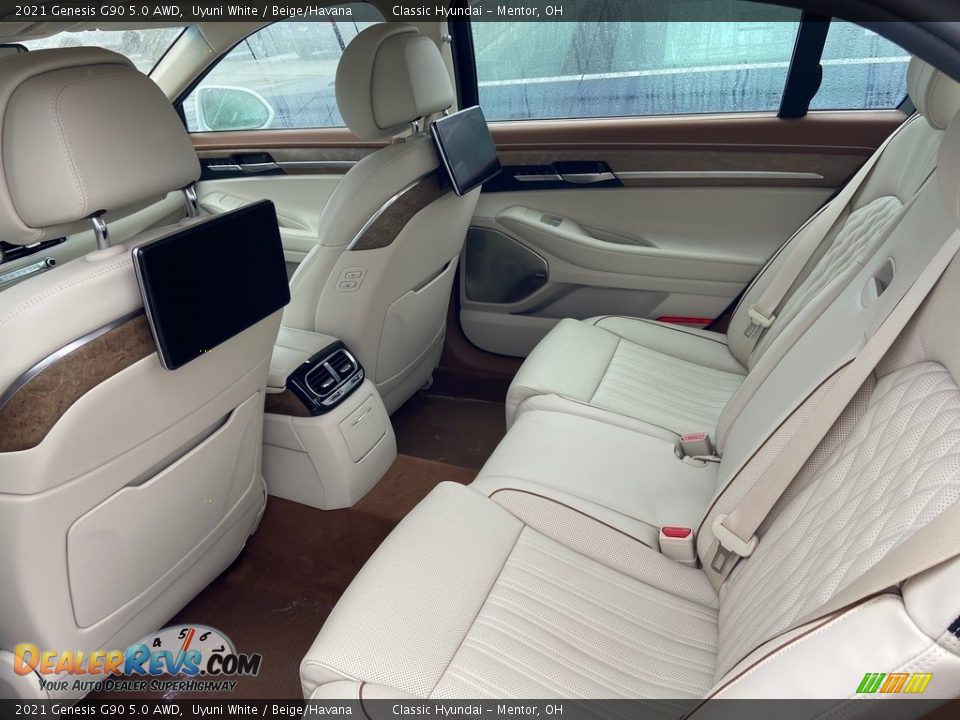 Rear Seat of 2021 Genesis G90 5.0 AWD Photo #5