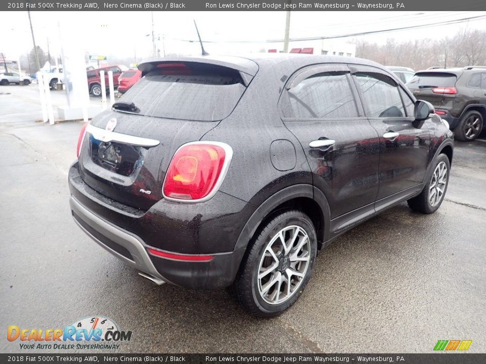 2018 Fiat 500X Trekking AWD Nero Cinema (Black) / Black Photo #6