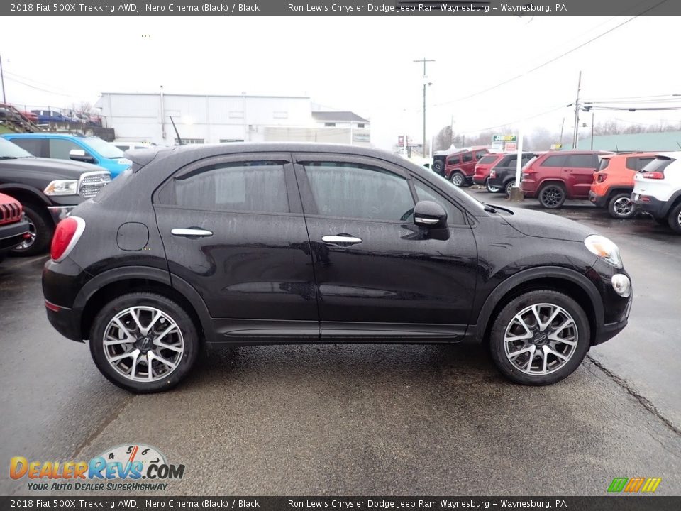 2018 Fiat 500X Trekking AWD Nero Cinema (Black) / Black Photo #7