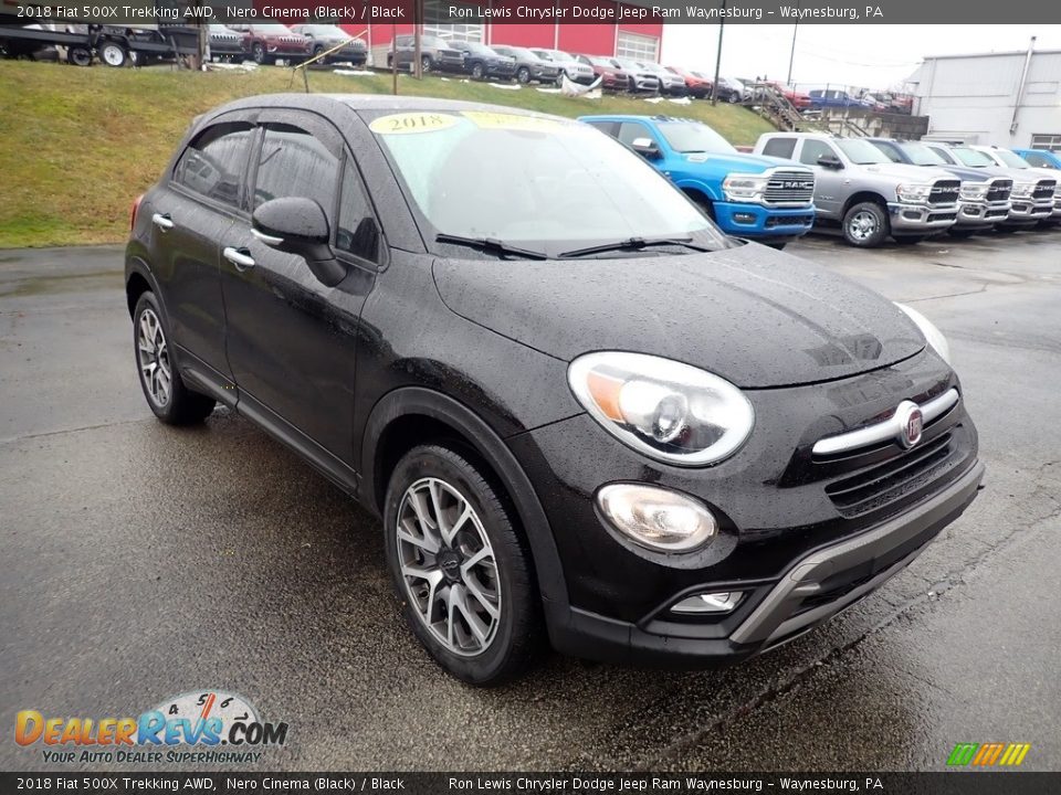 2018 Fiat 500X Trekking AWD Nero Cinema (Black) / Black Photo #8