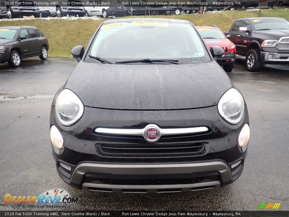 2018 Fiat 500X Trekking AWD Nero Cinema (Black) / Black Photo #9