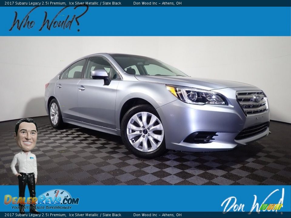 2017 Subaru Legacy 2.5i Premium Ice Silver Metallic / Slate Black Photo #1