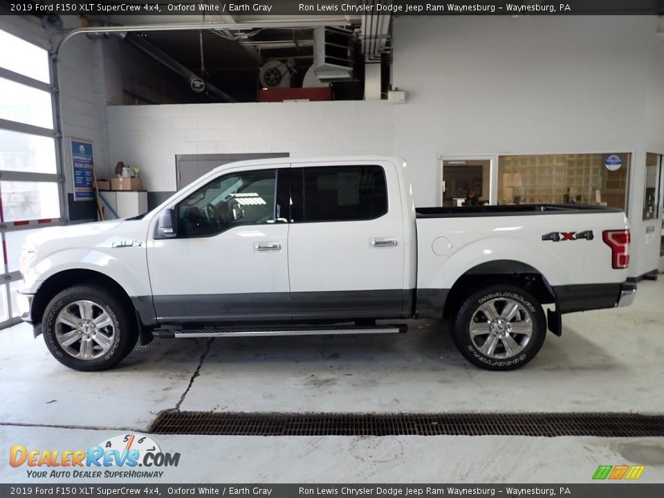 2019 Ford F150 XLT SuperCrew 4x4 Oxford White / Earth Gray Photo #3