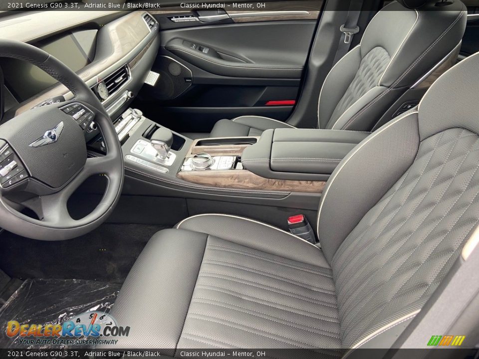 Front Seat of 2021 Genesis G90 3.3T Photo #3