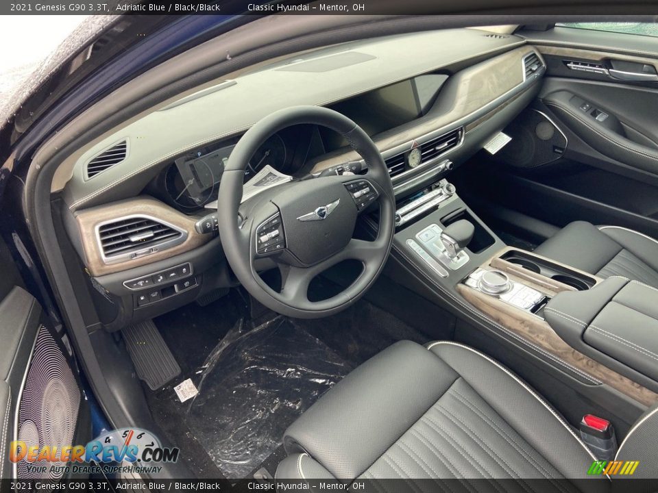 Black/Black Interior - 2021 Genesis G90 3.3T Photo #4