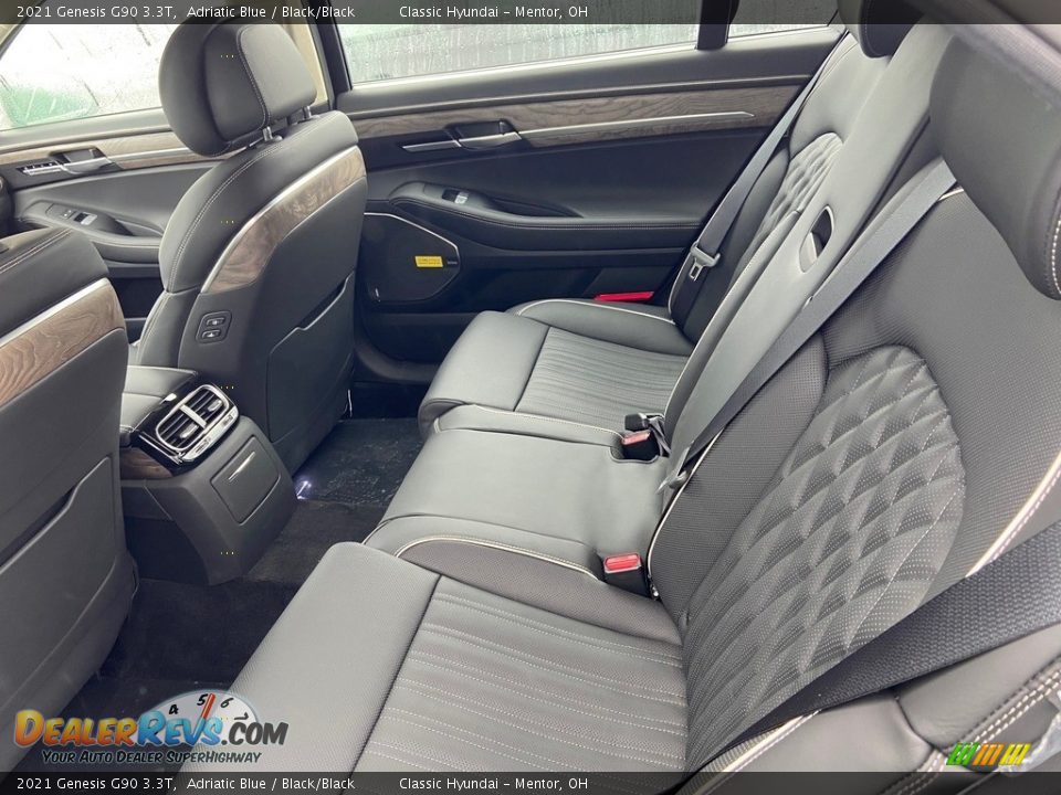 Rear Seat of 2021 Genesis G90 3.3T Photo #5