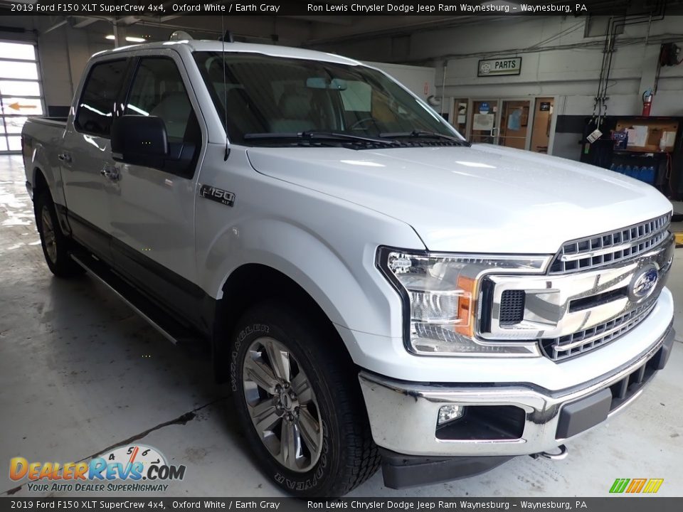 2019 Ford F150 XLT SuperCrew 4x4 Oxford White / Earth Gray Photo #7