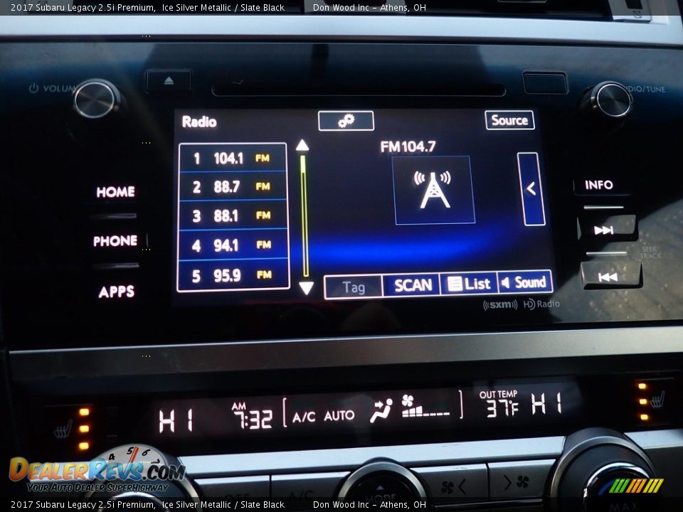 2017 Subaru Legacy 2.5i Premium Ice Silver Metallic / Slate Black Photo #26