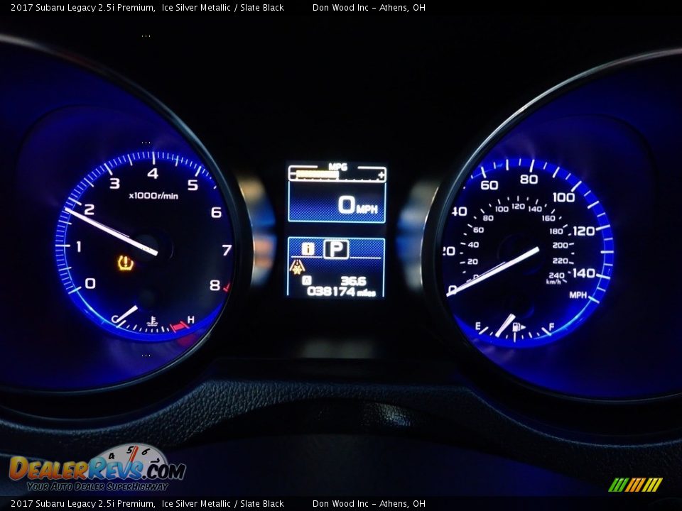 2017 Subaru Legacy 2.5i Premium Ice Silver Metallic / Slate Black Photo #28
