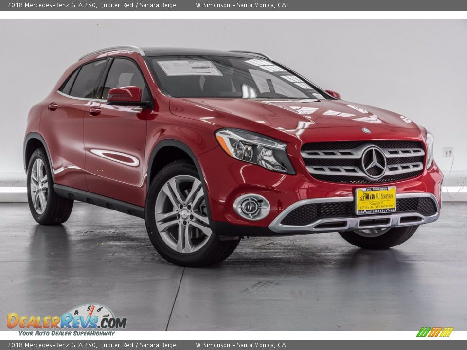 2018 Mercedes-Benz GLA 250 Jupiter Red / Sahara Beige Photo #12