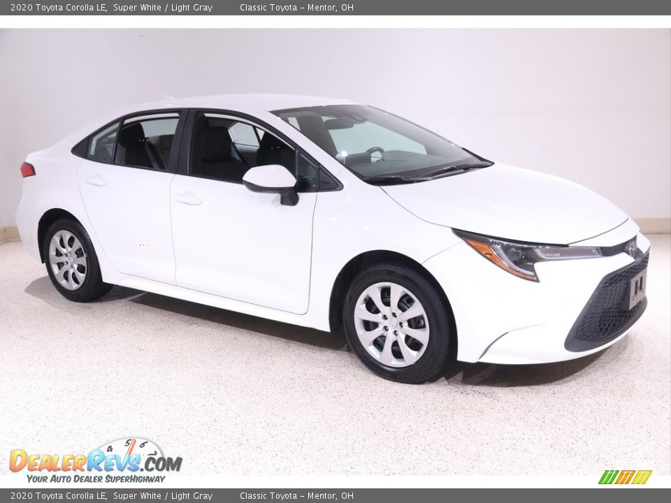 2020 Toyota Corolla LE Super White / Light Gray Photo #1