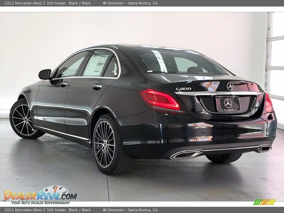 2021 Mercedes-Benz C 300 Sedan Black / Black Photo #2