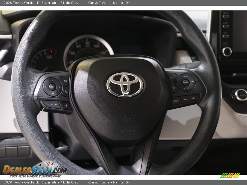 2020 Toyota Corolla LE Super White / Light Gray Photo #7