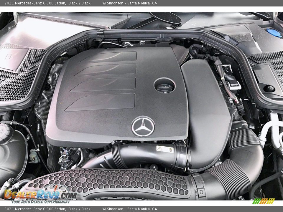 2021 Mercedes-Benz C 300 Sedan Black / Black Photo #8