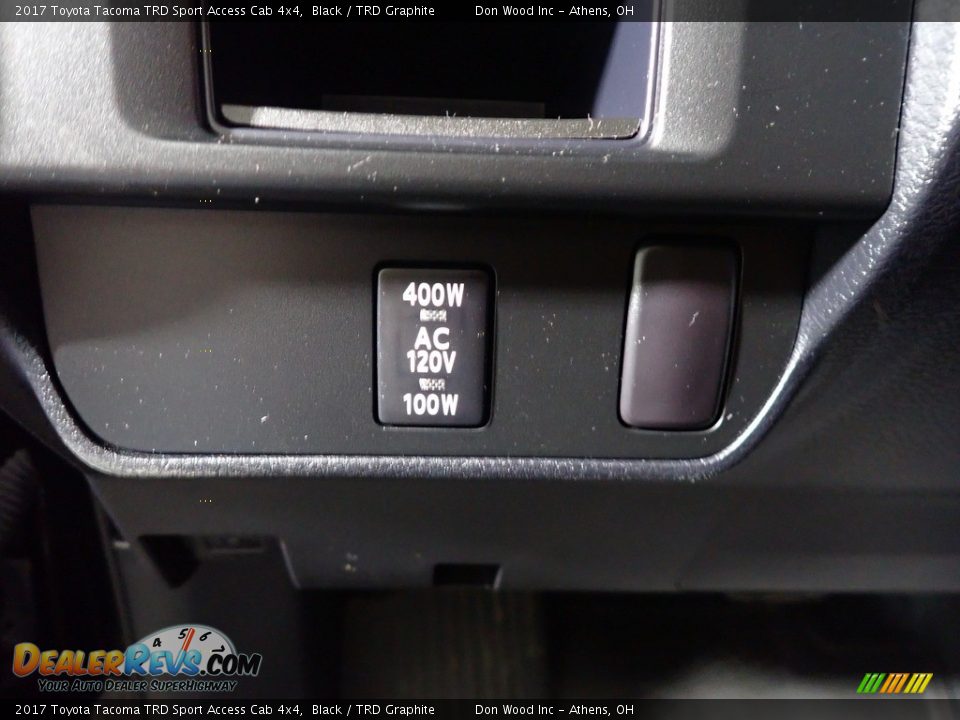 2017 Toyota Tacoma TRD Sport Access Cab 4x4 Black / TRD Graphite Photo #30