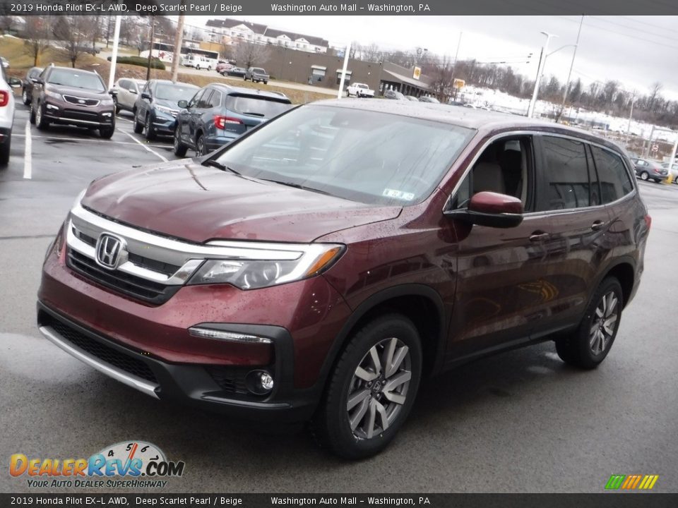 Front 3/4 View of 2019 Honda Pilot EX-L AWD Photo #6