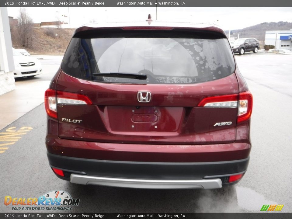 Deep Scarlet Pearl 2019 Honda Pilot EX-L AWD Photo #9