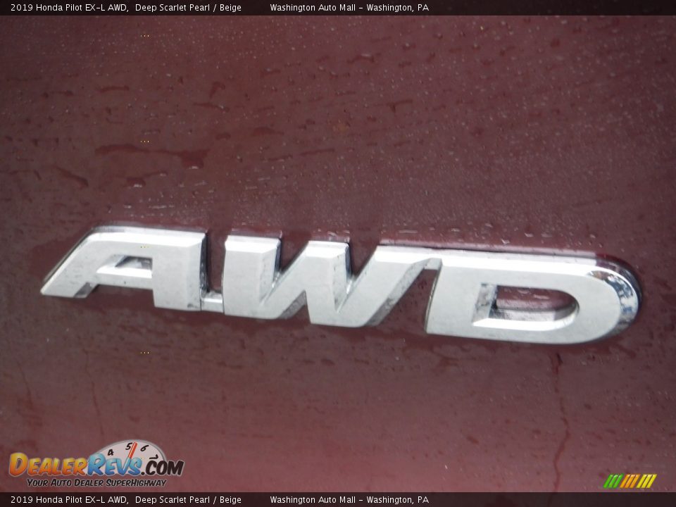 2019 Honda Pilot EX-L AWD Deep Scarlet Pearl / Beige Photo #10