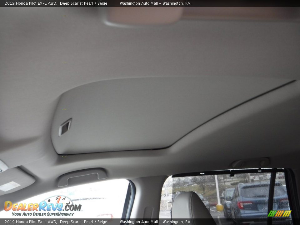 2019 Honda Pilot EX-L AWD Deep Scarlet Pearl / Beige Photo #11