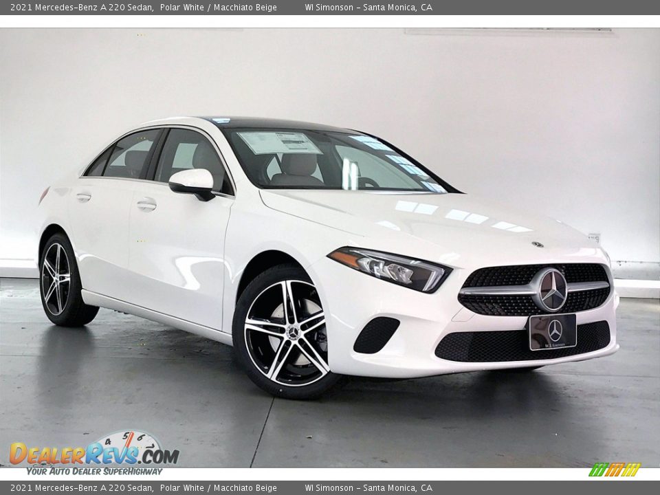 2021 Mercedes-Benz A 220 Sedan Polar White / Macchiato Beige Photo #12