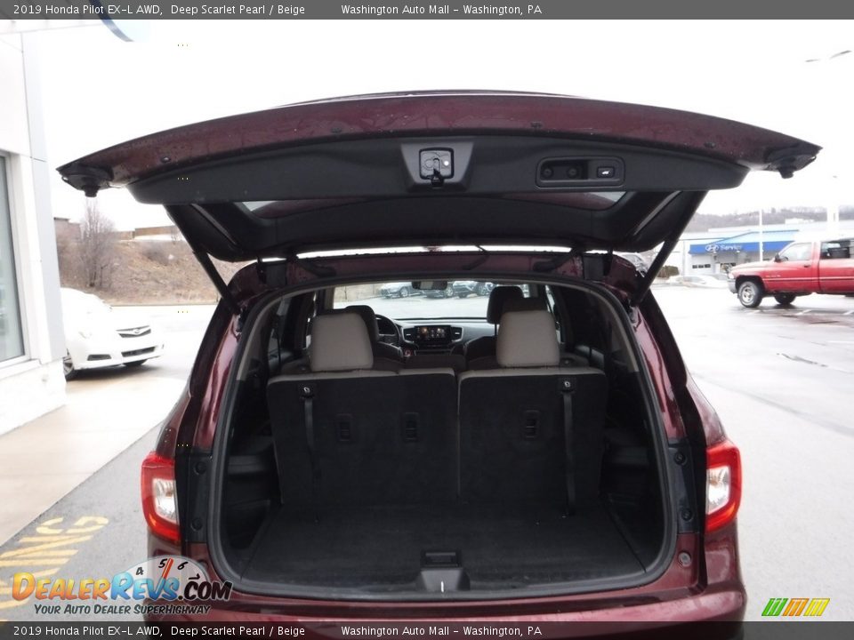 2019 Honda Pilot EX-L AWD Deep Scarlet Pearl / Beige Photo #30