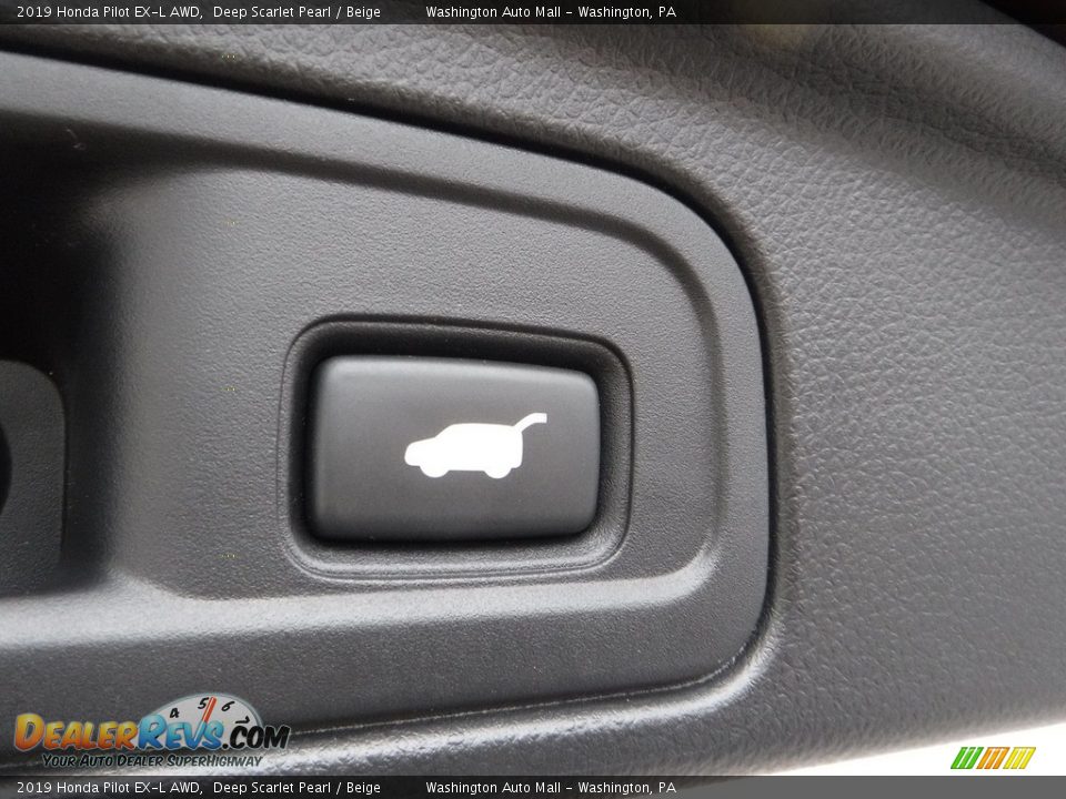 2019 Honda Pilot EX-L AWD Deep Scarlet Pearl / Beige Photo #31