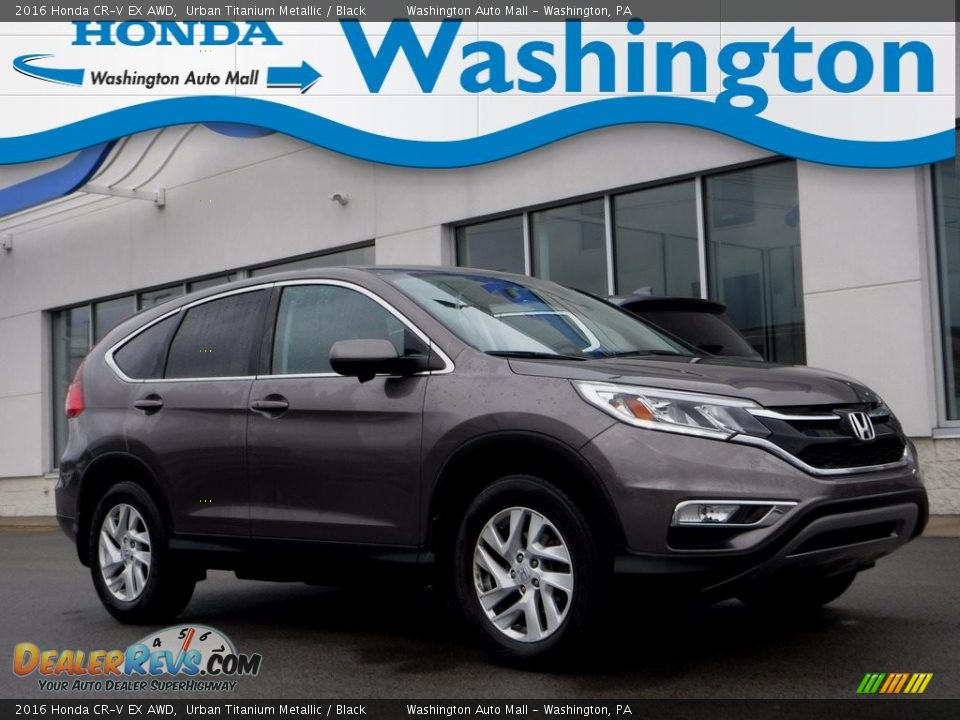 2016 Honda CR-V EX AWD Urban Titanium Metallic / Black Photo #1