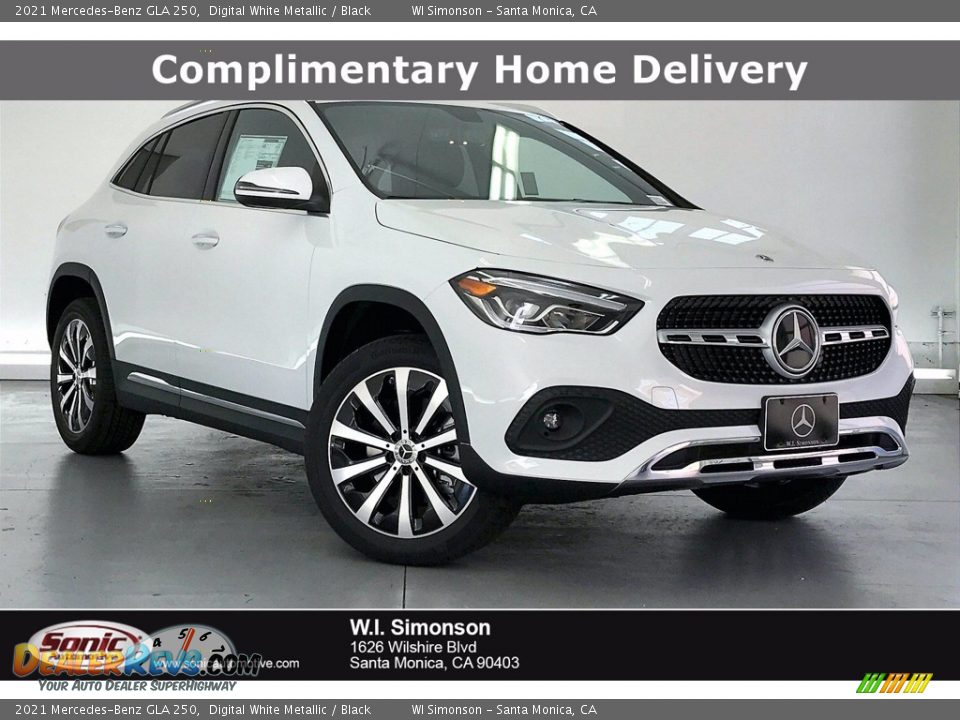 2021 Mercedes-Benz GLA 250 Digital White Metallic / Black Photo #1