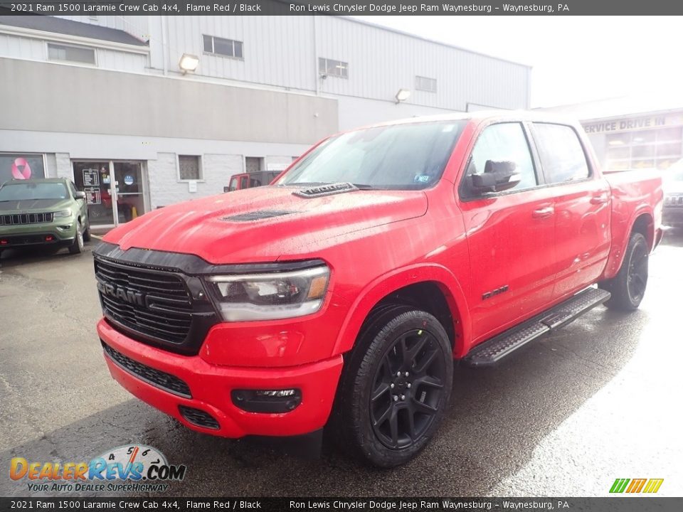 2021 Ram 1500 Laramie Crew Cab 4x4 Flame Red / Black Photo #1