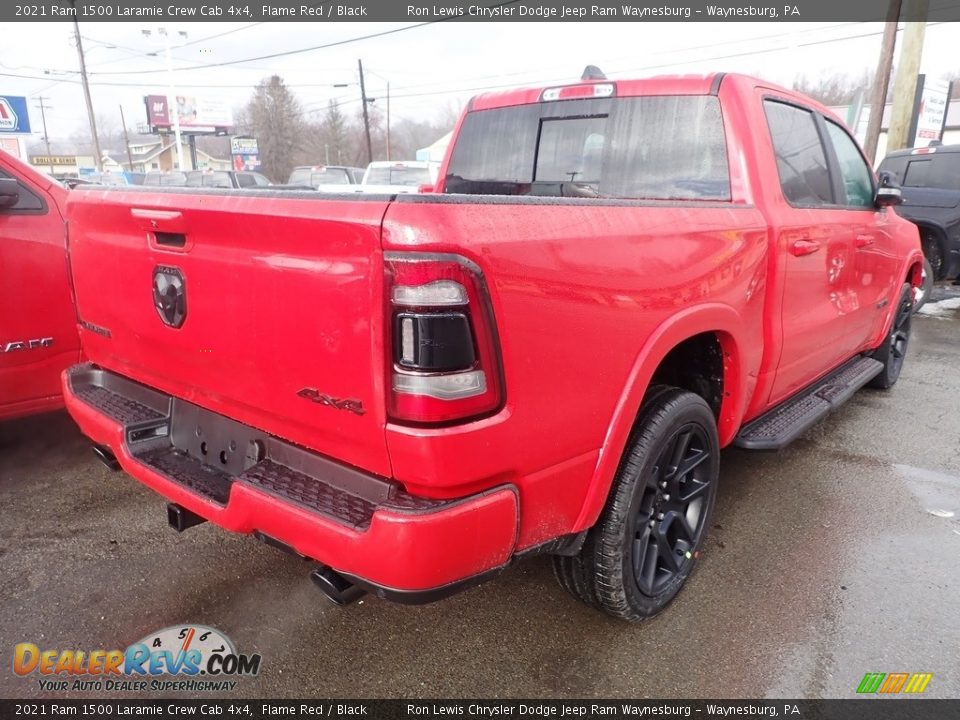 2021 Ram 1500 Laramie Crew Cab 4x4 Flame Red / Black Photo #5