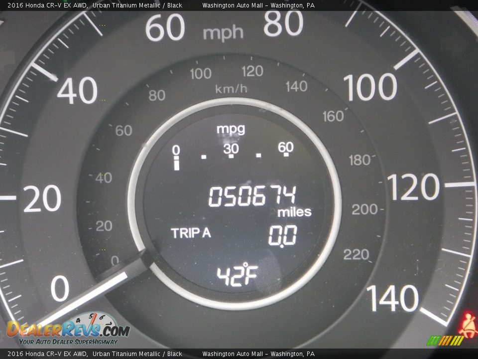 2016 Honda CR-V EX AWD Urban Titanium Metallic / Black Photo #28