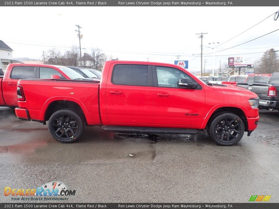 2021 Ram 1500 Laramie Crew Cab 4x4 Flame Red / Black Photo #6