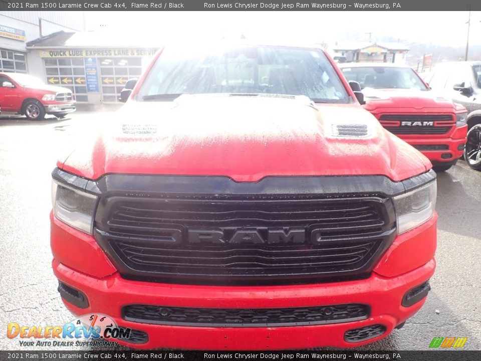 2021 Ram 1500 Laramie Crew Cab 4x4 Flame Red / Black Photo #8