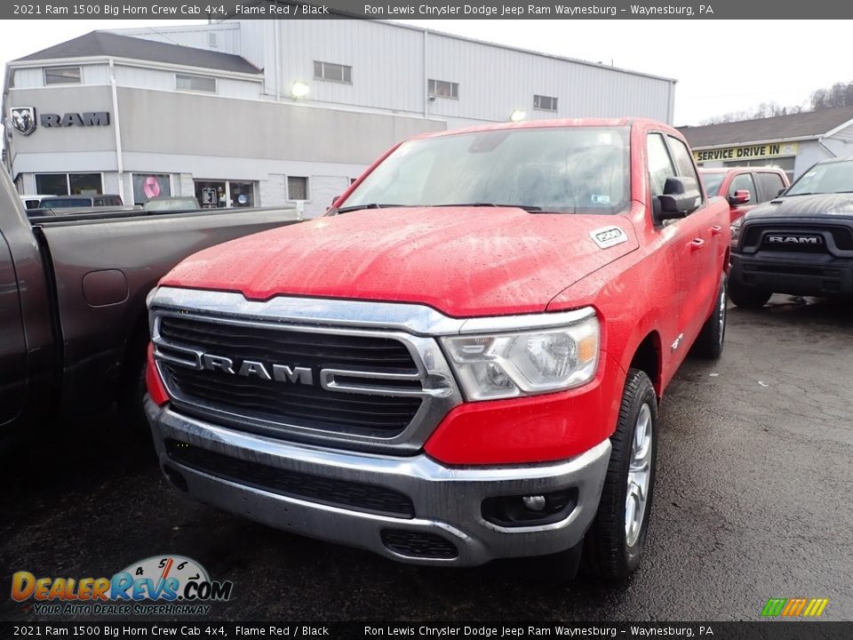 2021 Ram 1500 Big Horn Crew Cab 4x4 Flame Red / Black Photo #1