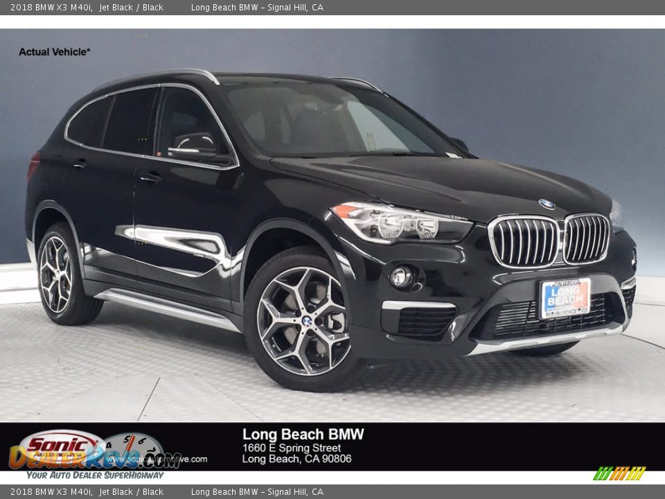 2018 BMW X3 M40i Jet Black / Black Photo #1