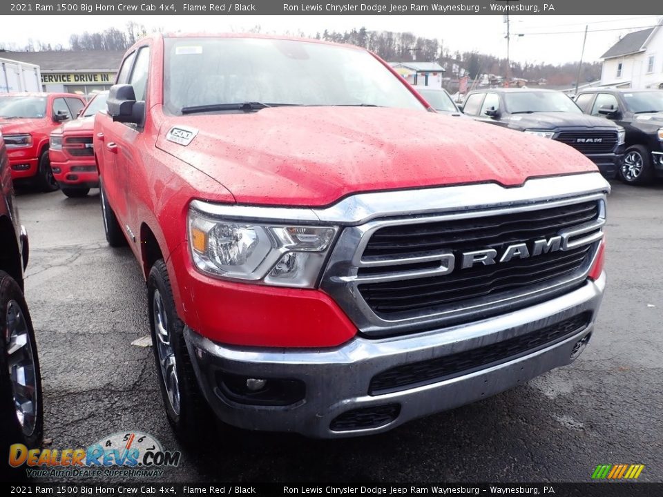 2021 Ram 1500 Big Horn Crew Cab 4x4 Flame Red / Black Photo #8