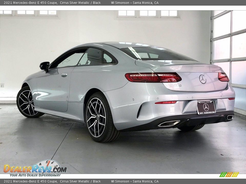 2021 Mercedes-Benz E 450 Coupe Cirrus Silver Metallic / Black Photo #2