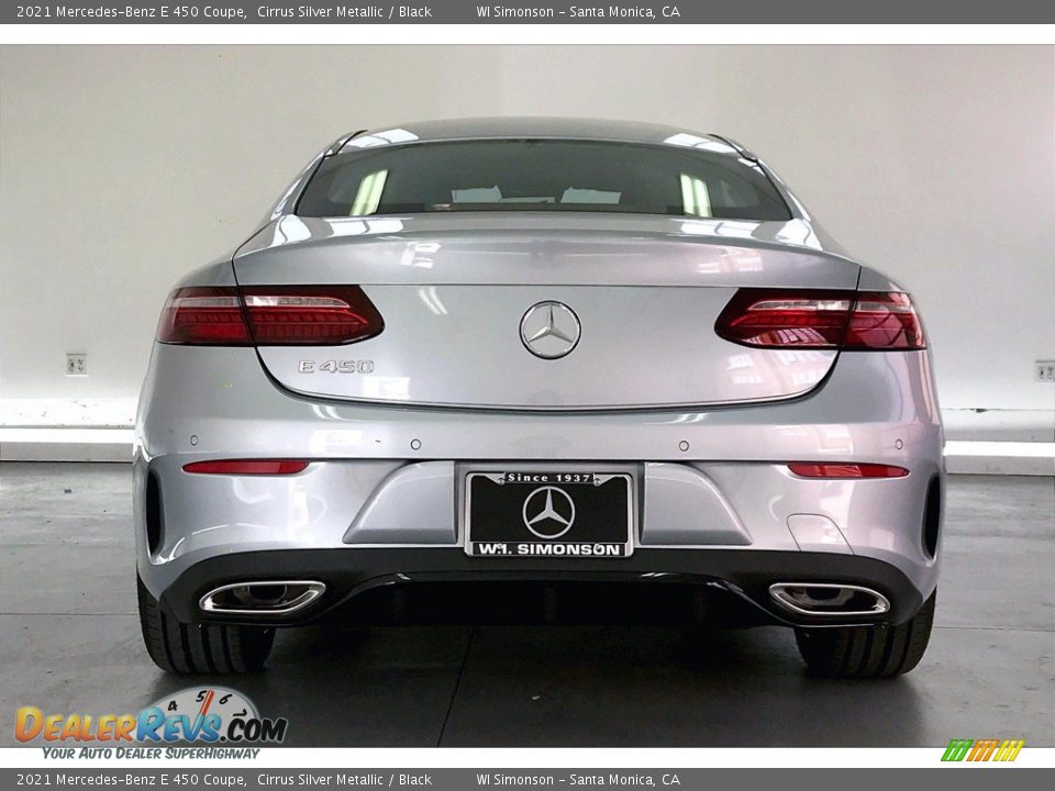 2021 Mercedes-Benz E 450 Coupe Cirrus Silver Metallic / Black Photo #3