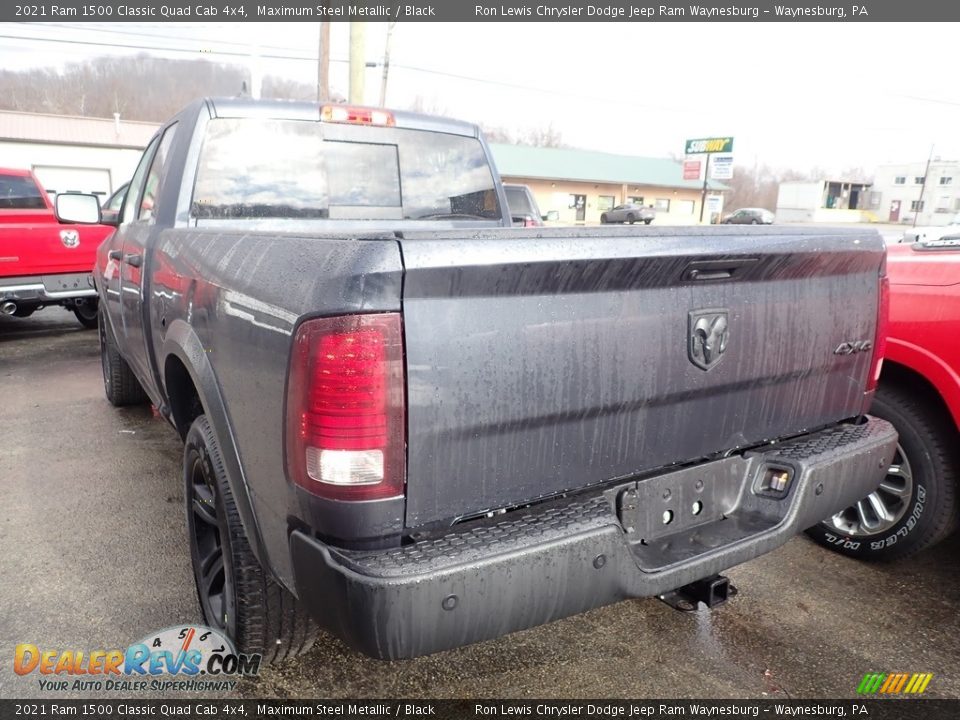 2021 Ram 1500 Classic Quad Cab 4x4 Maximum Steel Metallic / Black Photo #3