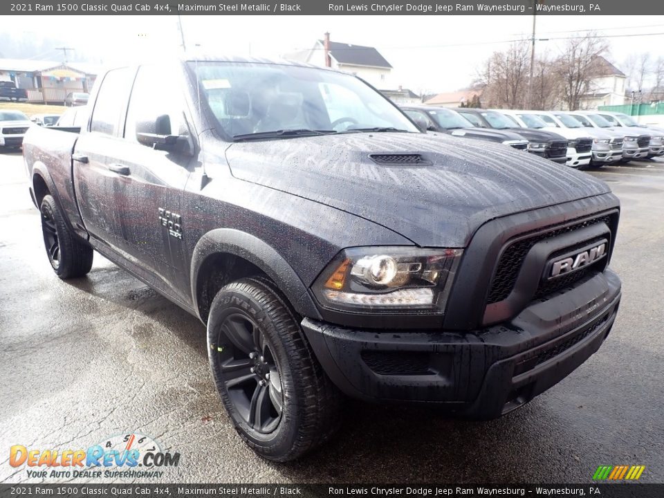 2021 Ram 1500 Classic Quad Cab 4x4 Maximum Steel Metallic / Black Photo #7