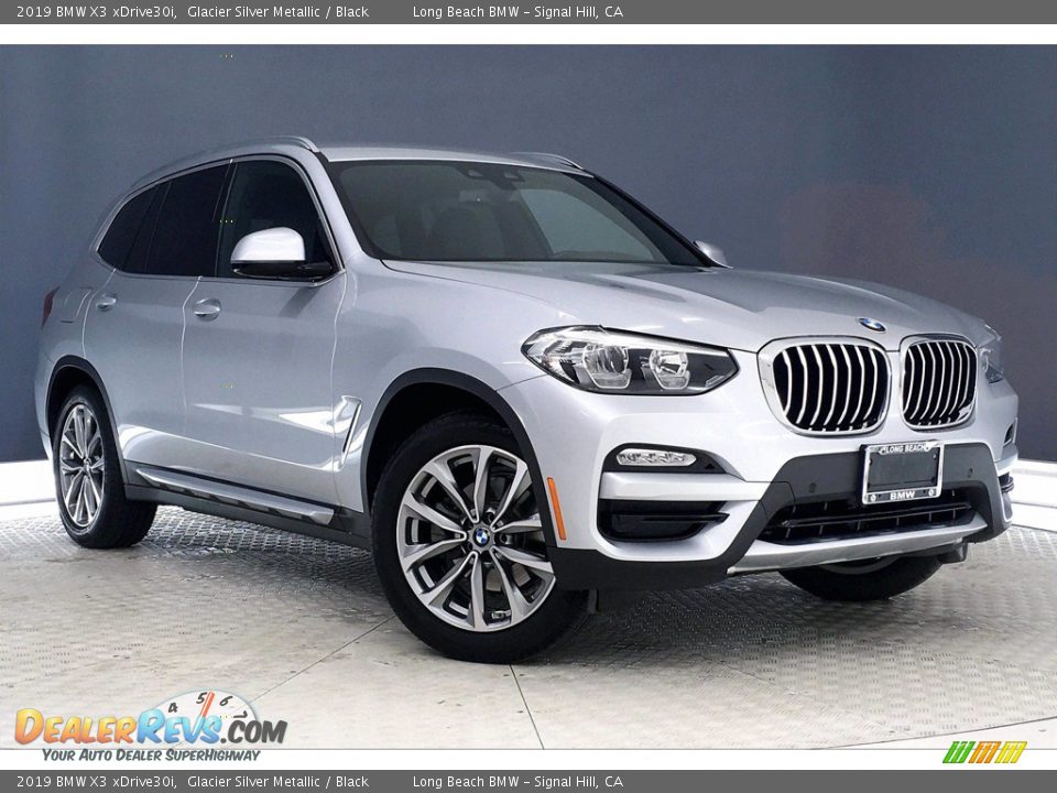 2019 BMW X3 xDrive30i Glacier Silver Metallic / Black Photo #36