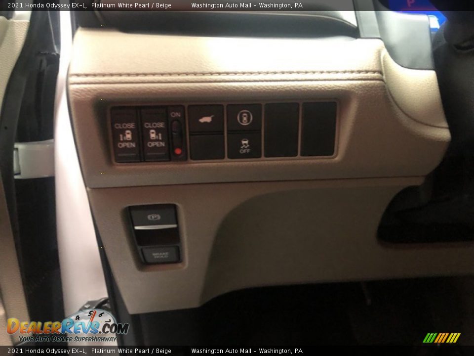 2021 Honda Odyssey EX-L Platinum White Pearl / Beige Photo #14