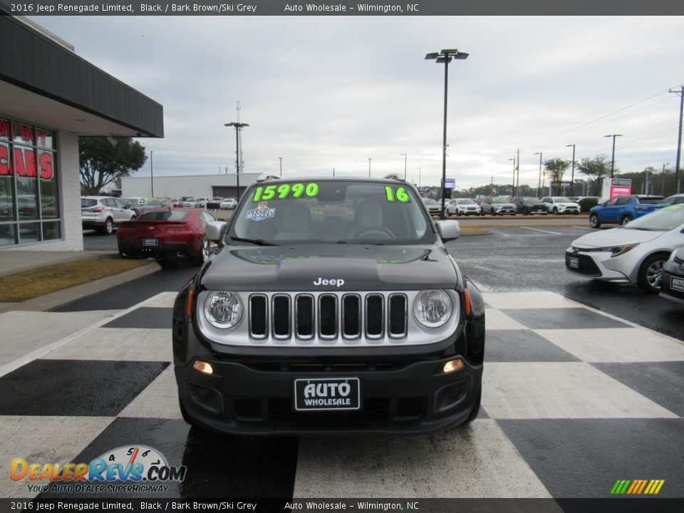 2016 Jeep Renegade Limited Black / Bark Brown/Ski Grey Photo #2