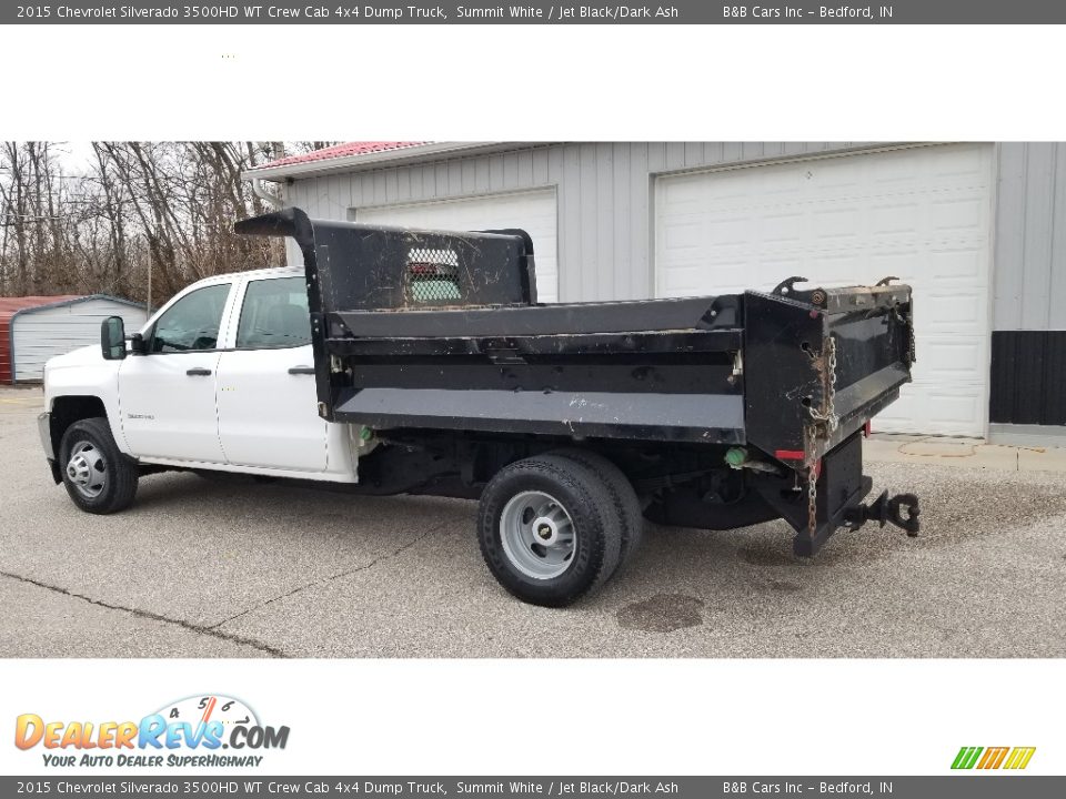 2015 Chevrolet Silverado 3500HD WT Crew Cab 4x4 Dump Truck Summit White / Jet Black/Dark Ash Photo #3